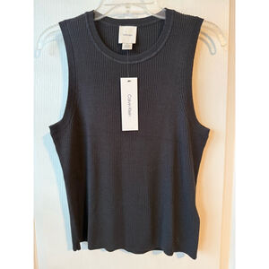 Women's Calvin Klein Tank Top Size L Black